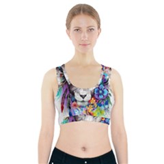 Art Drawing Poster Painting The Lion King Sports Bra With Pocket by Sudhe
