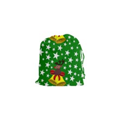 Illustration Background Paper Stars Drawstring Pouch (xs) by Pakrebo