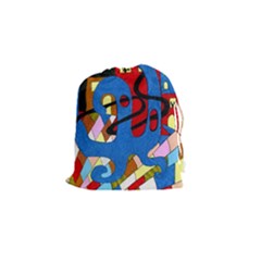 Creativeness Art Illustration Drawstring Pouch (small) by Pakrebo