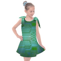 Board Conductors Circuits Kids  Tie Up Tunic Dress by HermanTelo