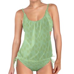 Leaves - Light Green Tankini Set by WensdaiAmbrose
