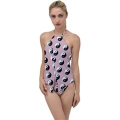 Yin Yang Pattern Go With The Flow One Piece Swimsuit by Valentinaart