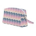 Seamless Pattern Background Block Pink Wristlet Pouch Bag (Medium) View2
