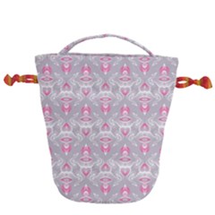 Seamless Pattern Background Drawstring Bucket Bag by HermanTelo