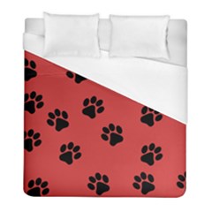 Paw Prints Background Animal Duvet Cover (full/ Double Size) by HermanTelo