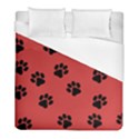 Paw Prints Background Animal Duvet Cover (Full/ Double Size) View1