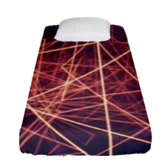 Light Fiber Black Fractal Art Fitted Sheet (single Size) by HermanTelo