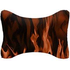 Smoke Flame Abstract Orange Red Seat Head Rest Cushion by HermanTelo