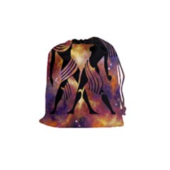 Zodiac Horoscope Astrology Drawstring Pouch (medium) by HermanTelo