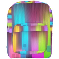 Abstract Background Colorful Full Print Backpack by Pakrebo