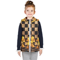 Cute Little Ducks Kids  Hooded Puffer Vest by FantasyWorld7