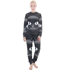 Grey Eyes Kitty Cat Women s Lounge Set by HermanTelo
