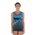 Rocket Spaceship Space Galaxy Sport Tank Top  View1