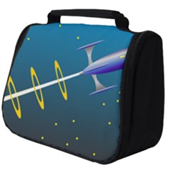 Rocket Spaceship Space Galaxy Full Print Travel Pouch (big) by HermanTelo