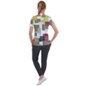 Wallpaper Texture Plaid Short Sleeve Zip Up Jacket View2