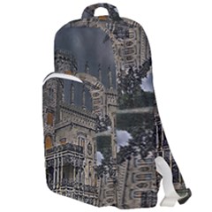 Castle Mansion Architecture House Double Compartment Backpack by Pakrebo