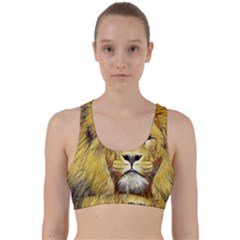 Lion Lioness Wildlife Hunter Back Weave Sports Bra by Pakrebo