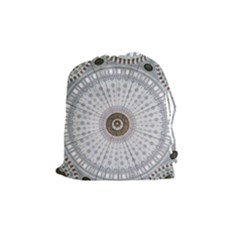 Cami Texture Pattern Architecture Drawstring Pouch (medium) by Pakrebo