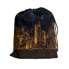 Architecture Buildings City Drawstring Pouch (xxl) by Pakrebo