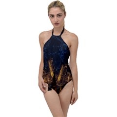 Architecture Buildings City Go With The Flow One Piece Swimsuit by Pakrebo
