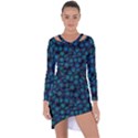 Background Abstract Textile Design Asymmetric Cut-Out Shift Dress View1