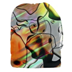 Abstract Transparent Drawing Drawstring Pouch (xxxl) by HermanTelo
