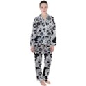 Mandala Calming Coloring Page Satin Long Sleeve Pyjamas Set View1