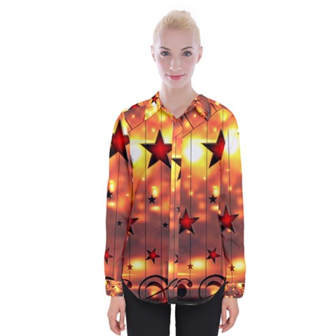 Star Radio Light Effects Magic Womens Long Sleeve Shirt by HermanTelo