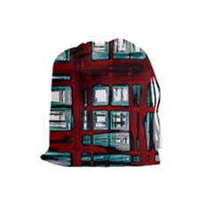Abstract Color Background Form Drawstring Pouch (large) by HermanTelo