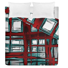 Abstract Color Background Form Duvet Cover Double Side (queen Size) by HermanTelo