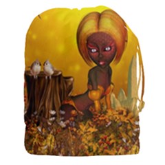 Cute Little Fairy Drawstring Pouch (xxxl) by FantasyWorld7