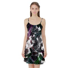 Abstract Science Fiction Satin Night Slip by HermanTelo