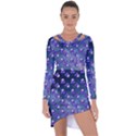 Kawaii Space Rocket Pattern Asymmetric Cut-Out Shift Dress View1