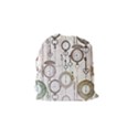 Background Watches Key Time Retro Drawstring Pouch (Small) View2