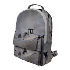 Awesome Whale In The Sky Flap Pocket Backpack (large) by FantasyWorld7