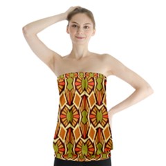 Geometry Shape Retro Strapless Top by HermanTelo