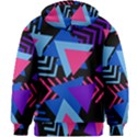 Memphis Pattern Geometric Abstract Kids  Zipper Hoodie Without Drawstring View2