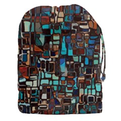 Mosaic Abstract Drawstring Pouch (xxxl) by HermanTelo