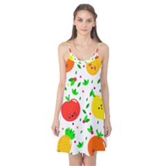 Pattern Fruits Orange Green Camis Nightgown by HermanTelo