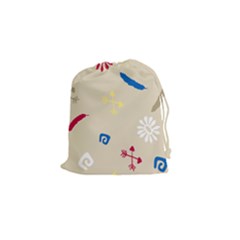 Pattern Culture Tribe American Drawstring Pouch (small) by HermanTelo