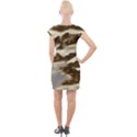 Mountains Ocean Clouds Cap Sleeve Bodycon Dress View2