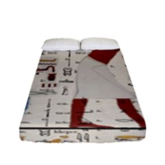 Egyptian Design Men Worker Slaves Fitted Sheet (full/ Double Size) by Sapixe