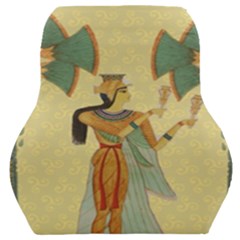 Egyptian Design Man Artifact Royal Car Seat Back Cushion  by Sapixe