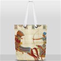 Egyptian Tutunkhamun Pharaoh Design Full Print Rope Handle Tote (Small) View2
