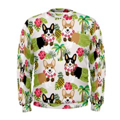 Corgis Hula Pattern Men s Sweatshirt by Sapixe