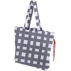 Seamless Stripe Pattern Lines Drawstring Tote Bag by Sapixe