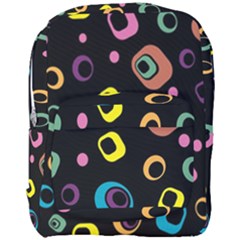 Abstract Background Retro Full Print Backpack by Sapixe
