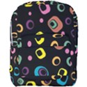 Abstract Background Retro Full Print Backpack View1