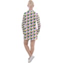 Sweet Dessert Food Cake Pattern Women s Long Sleeve Casual Dress View2