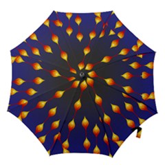 Flower Buds Floral Night Hook Handle Umbrellas (medium) by Bajindul
